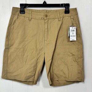 And Now This Men's Khaki Core Shorts Size 30 Casual Flat‎ Front Cotton Blend